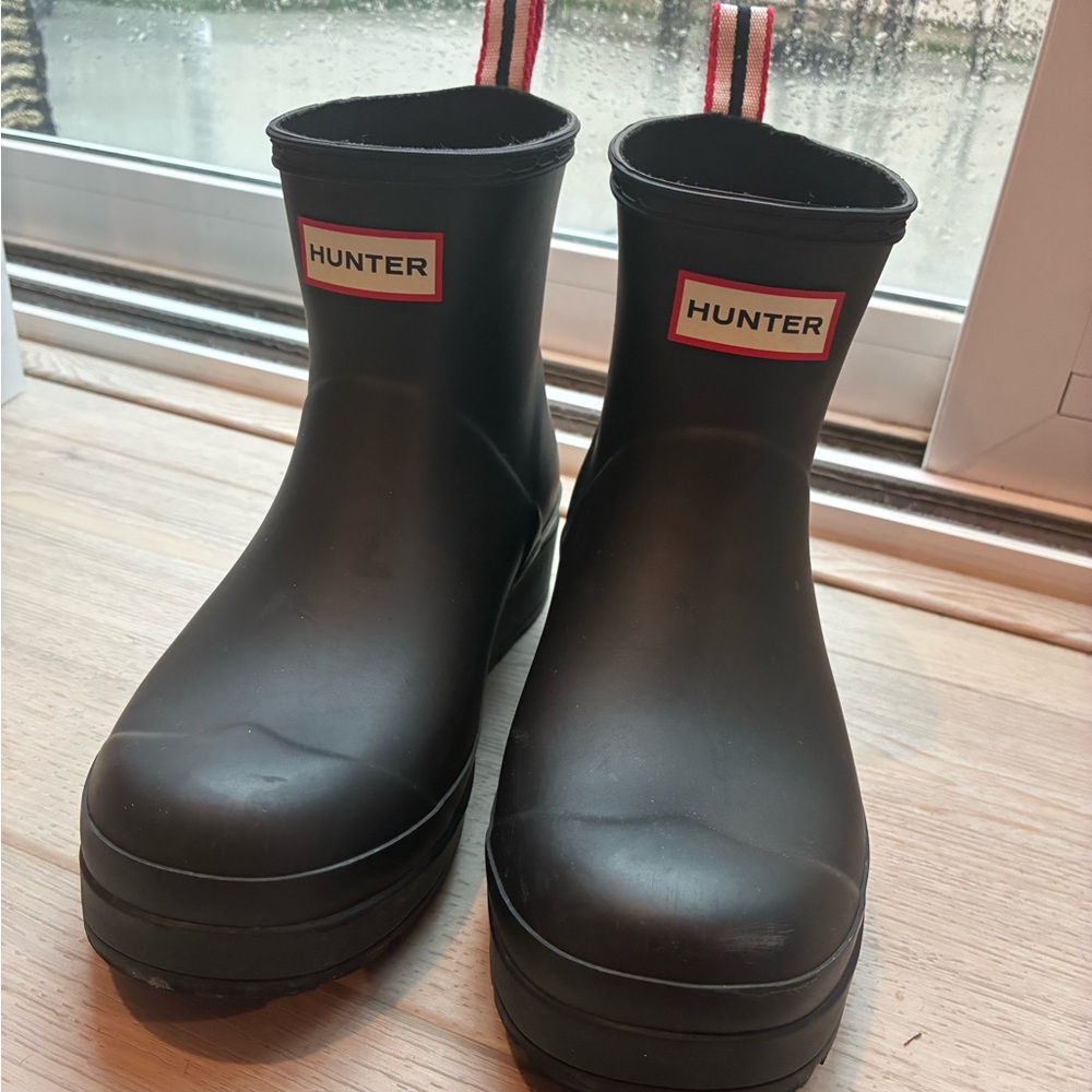 Hunter Classic Black Ankle Boots